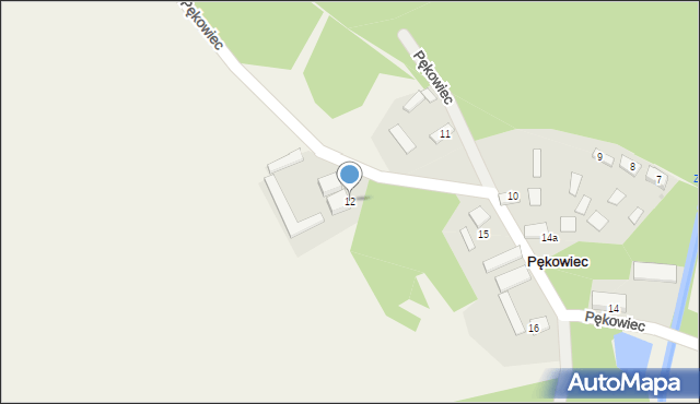 Pękowiec, Pękowiec, 12, mapa Pękowiec