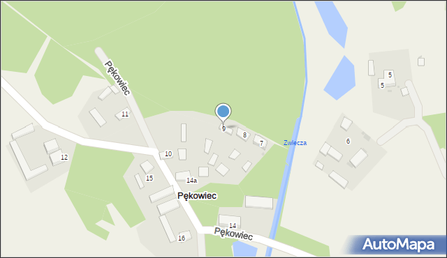 Pękowiec, Pękowiec, 9, mapa Pękowiec