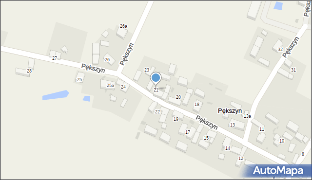 Pększyn, Pększyn, 21, mapa Pększyn