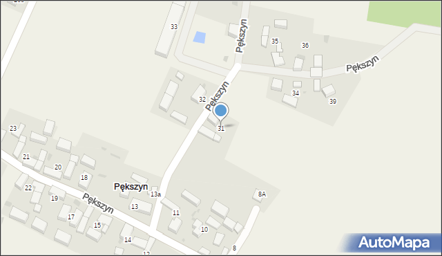 Pększyn, Pększyn, 31, mapa Pększyn