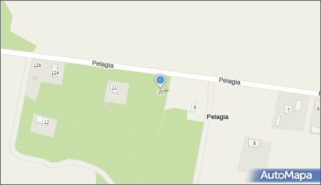 Pelagia, Pelagia, 10, mapa Pelagia