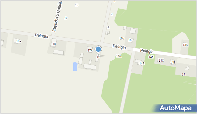 Pelagia, Pelagia, 17, mapa Pelagia