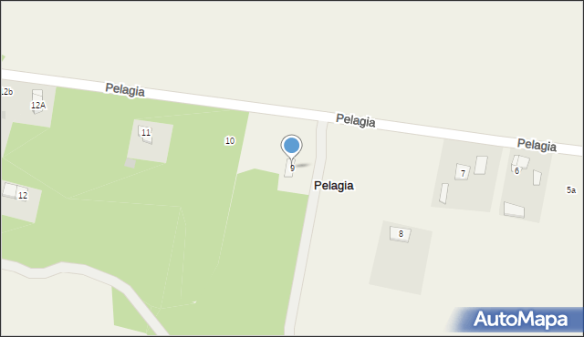 Pelagia, Pelagia, 9, mapa Pelagia