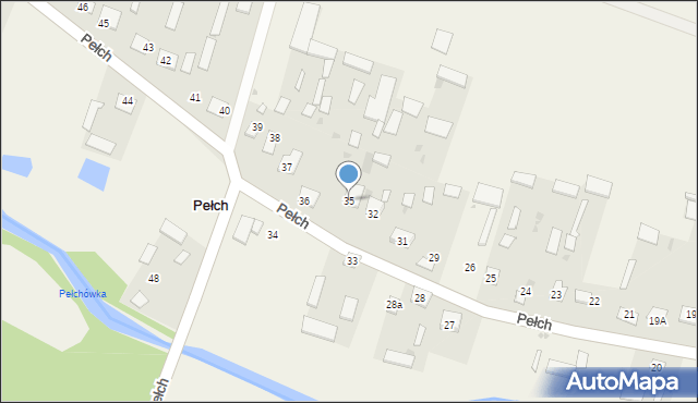 Pełch, Pełch, 35, mapa Pełch