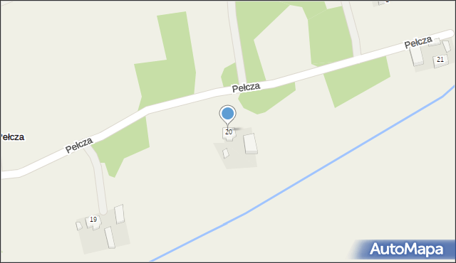 Pełcza, Pełcza, 20, mapa Pełcza