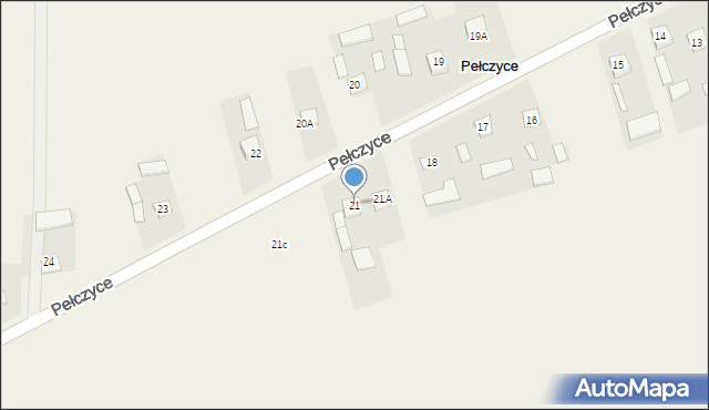 Pełczyce, Pełczyce, 21, mapa Pełczyce