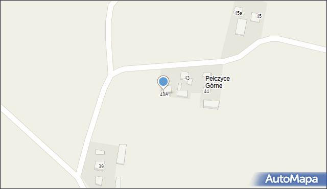 Pełczyce, Pełczyce, 43A, mapa Pełczyce