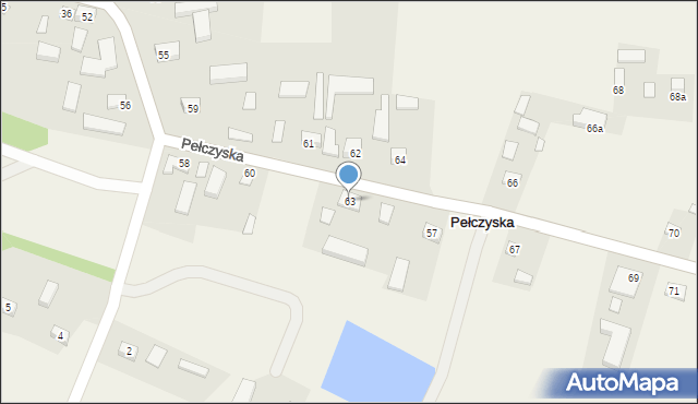 Pełczyska, Pełczyska, 63, mapa Pełczyska