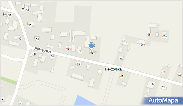 Pełczyska, Pełczyska, 64, mapa Pełczyska