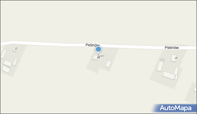 Pelinów, Pelinów, 18, mapa Pelinów