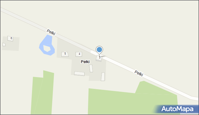 Pełki, Pełki, 3, mapa Pełki