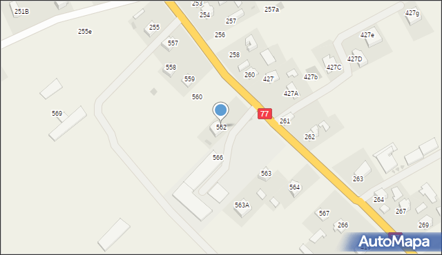 Pełkinie, Pełkinie, 562, mapa Pełkinie