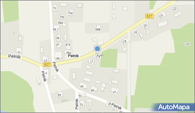 Pelnik, Pelnik, 17a, mapa Pelnik