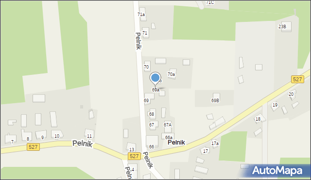 Pelnik, Pelnik, 69a, mapa Pelnik