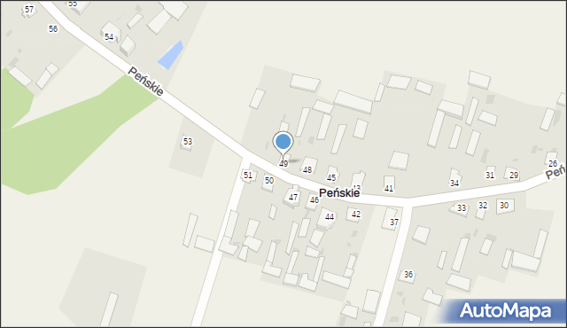 Peńskie, Peńskie, 49, mapa Peńskie