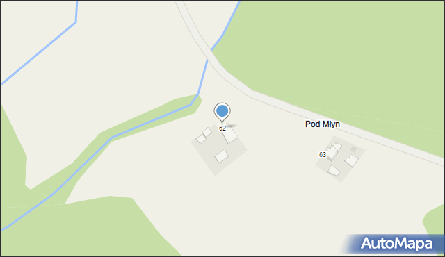 Pęperzyn, Pęperzyn, 62, mapa Pęperzyn