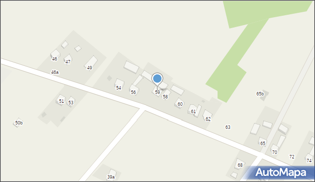 Pępice, Pępice, 59, mapa Pępice