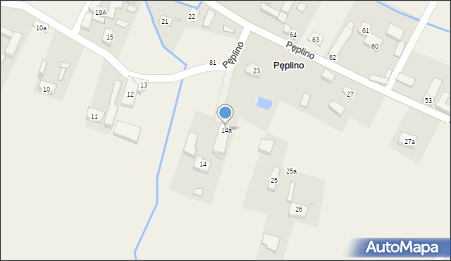 Pęplino, Pęplino, 14a, mapa Pęplino