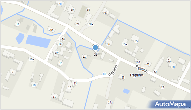 Pęplino, Pęplino, 22, mapa Pęplino