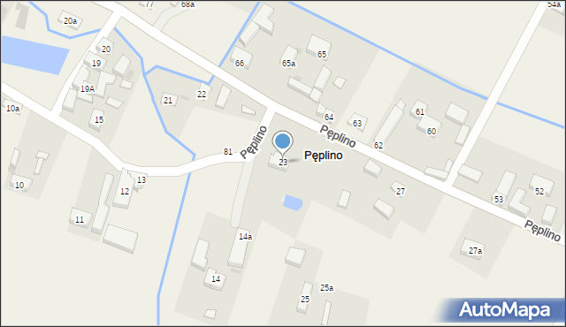 Pęplino, Pęplino, 23, mapa Pęplino