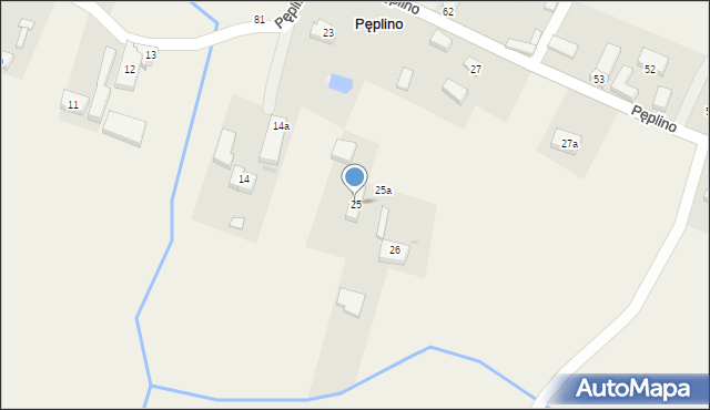 Pęplino, Pęplino, 25, mapa Pęplino