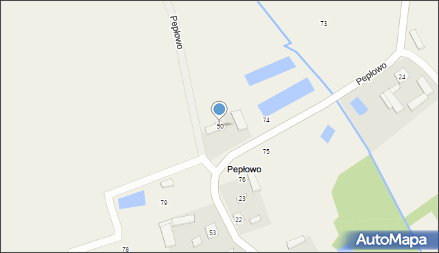 Pepłowo, Pepłowo, 50, mapa Pepłowo