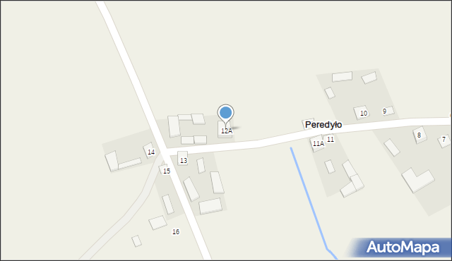 Peredyło, Peredyło, 12A, mapa Peredyło