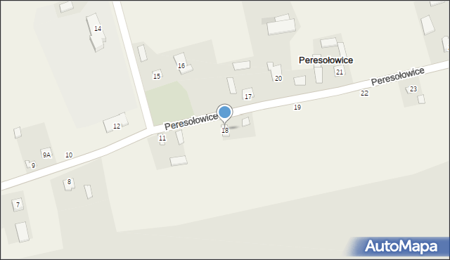 Peresołowice, Peresołowice, 18, mapa Peresołowice