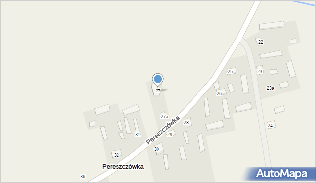 Pereszczówka, Pereszczówka, 27, mapa Pereszczówka