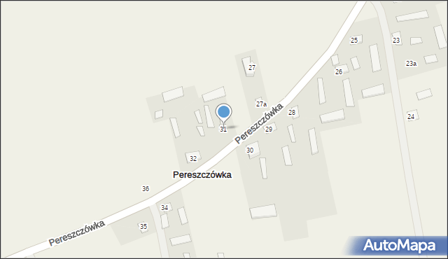 Pereszczówka, Pereszczówka, 31, mapa Pereszczówka