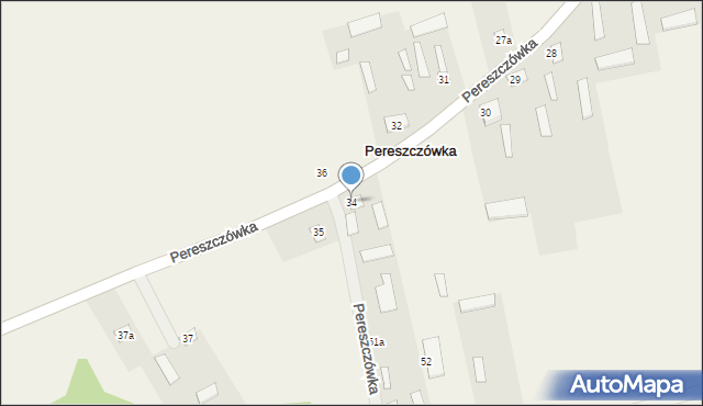 Pereszczówka, Pereszczówka, 34, mapa Pereszczówka