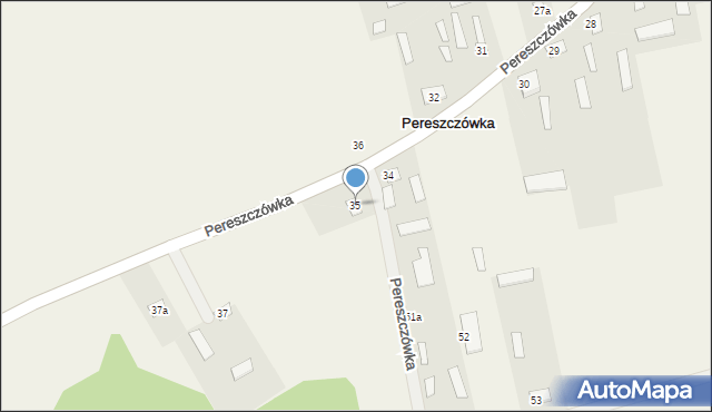 Pereszczówka, Pereszczówka, 35, mapa Pereszczówka