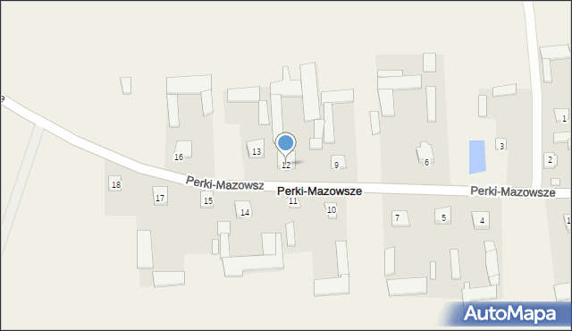 Perki-Mazowsze, Perki-Mazowsze, 12, mapa Perki-Mazowsze