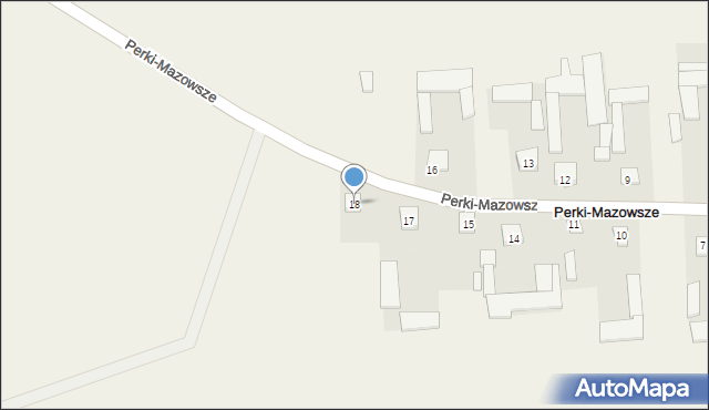 Perki-Mazowsze, Perki-Mazowsze, 18, mapa Perki-Mazowsze