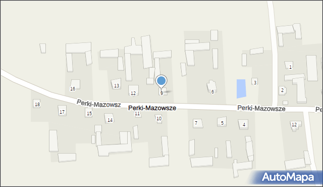 Perki-Mazowsze, Perki-Mazowsze, 9, mapa Perki-Mazowsze