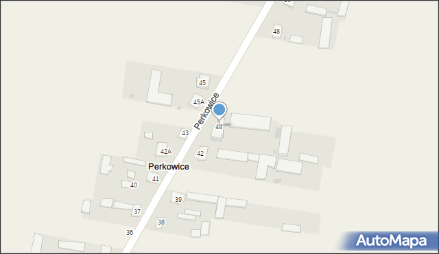 Perkowice, Perkowice, 44, mapa Perkowice