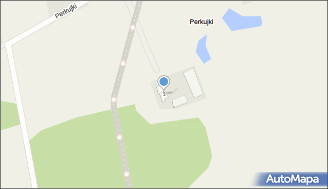 Perkujki, Perkujki, 3, mapa Perkujki