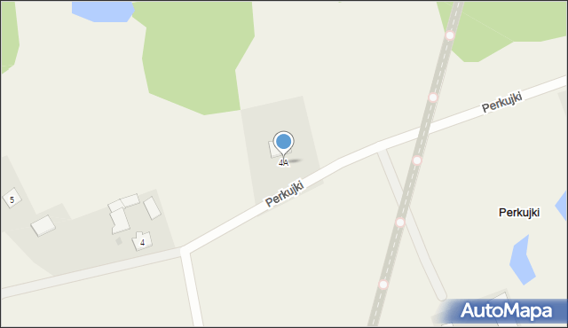 Perkujki, Perkujki, 4A, mapa Perkujki