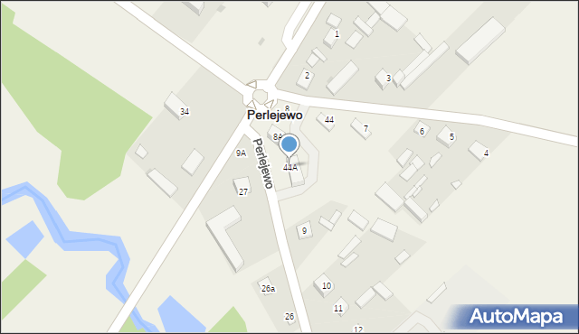 Perlejewo, Perlejewo, 44A, mapa Perlejewo