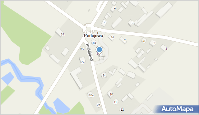 Perlejewo, Perlejewo, 44b, mapa Perlejewo