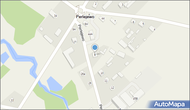 Perlejewo, Perlejewo, 9, mapa Perlejewo