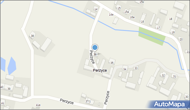 Perzyce, Perzyce, 36, mapa Perzyce