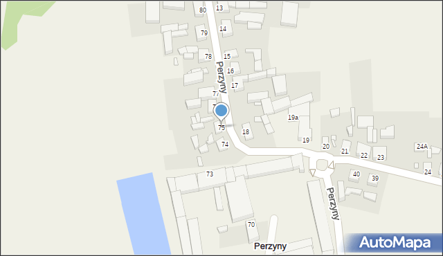 Perzyny, Perzyny, 75, mapa Perzyny