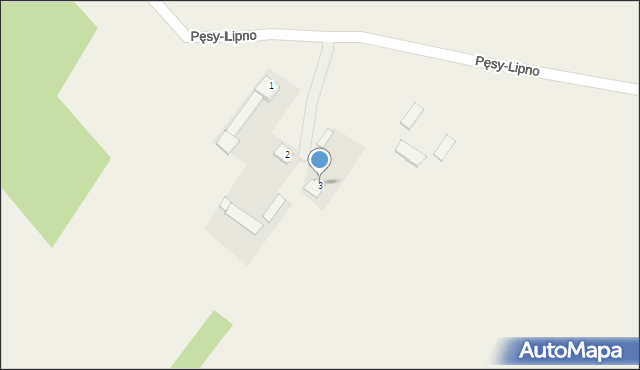 Pęsy-Lipno, Pęsy-Lipno, 3, mapa Pęsy-Lipno