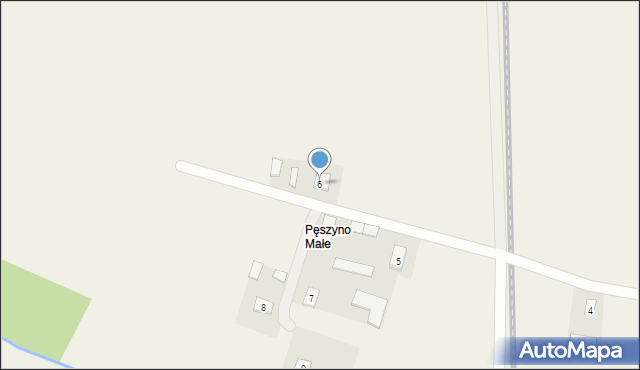 Pęszyno, Pęszyno, 6, mapa Pęszyno