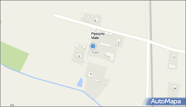 Pęszyno, Pęszyno, 7, mapa Pęszyno