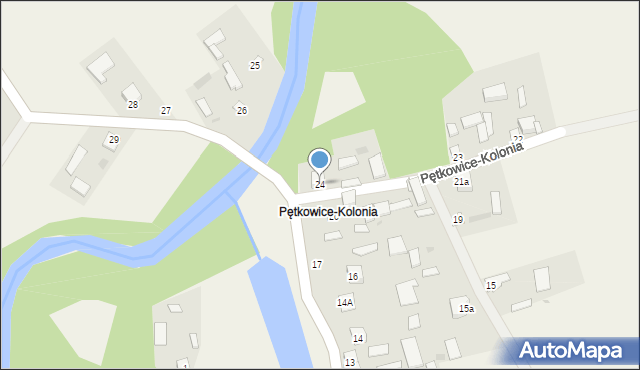 Pętkowice, Pętkowice-Kolonia, 24, mapa Pętkowice