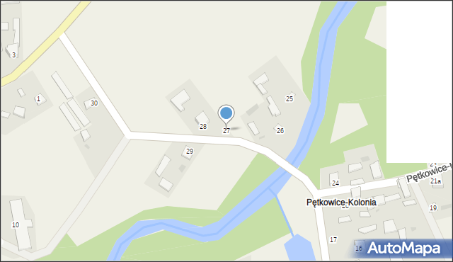 Pętkowice, Pętkowice-Kolonia, 27, mapa Pętkowice