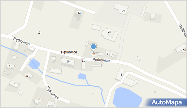 Pętkowice, Pętkowice, 10, mapa Pętkowice