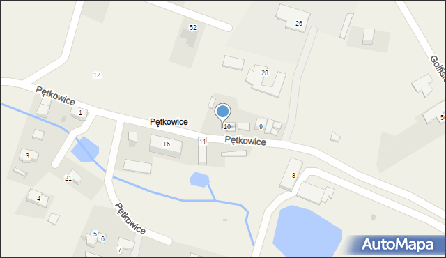 Pętkowice, Pętkowice, 10b, mapa Pętkowice